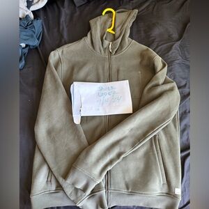 Seaside oregano zip up sweater